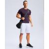 imageG Gradual Mens Athletic Running Shorts with Zipper Pockets Quick Dry 7quot 5quot 9quot Workout Gym Shorts for Basketball HikingWhite