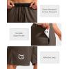 imageG Gradual Mens Basketball Shorts with Zipper Pockets Lightweight Quick Dry 11quot Long Shorts for Men Athletic GymBrown