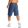 imageG Gradual Mens Basketball Shorts with Zipper Pockets Lightweight Quick Dry 11quot Long Shorts for Men Athletic GymDusty Blue