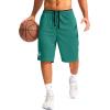 imageG Gradual Mens Basketball Shorts with Zipper Pockets Lightweight Quick Dry 11quot Long Shorts for Men Athletic GymGreen