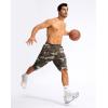 imageG Gradual Mens Basketball Shorts with Zipper Pockets Lightweight Quick Dry 11quot Long Shorts for Men Athletic GymGreen Camo