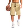 imageG Gradual Mens Basketball Shorts with Zipper Pockets Lightweight Quick Dry 11quot Long Shorts for Men Athletic GymKhaki