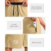 imageG Gradual Mens Basketball Shorts with Zipper Pockets Lightweight Quick Dry 11quot Long Shorts for Men Athletic GymKhaki