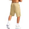 imageG Gradual Mens Basketball Shorts with Zipper Pockets Lightweight Quick Dry 11quot Long Shorts for Men Athletic GymKhaki