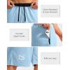 imageG Gradual Mens Basketball Shorts with Zipper Pockets Lightweight Quick Dry 11quot Long Shorts for Men Athletic GymLight Blue
