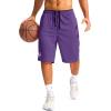 imageG Gradual Mens Basketball Shorts with Zipper Pockets Lightweight Quick Dry 11quot Long Shorts for Men Athletic GymPurple
