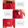 imageG Gradual Mens Basketball Shorts with Zipper Pockets Lightweight Quick Dry 11quot Long Shorts for Men Athletic GymRed