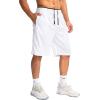imageG Gradual Mens Basketball Shorts with Zipper Pockets Lightweight Quick Dry 11quot Long Shorts for Men Athletic GymWhite