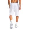 imageG Gradual Mens Basketball Shorts with Zipper Pockets Lightweight Quick Dry 11quot Long Shorts for Men Athletic GymWhite