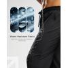 imageG Gradual Mens Fleece Lined Pants with 3 Zipper Pockets Water Resistant Winter Warm Hiking Pants Athletic Sweatpants for MenBlack