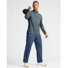 imageG Gradual Mens Fleece Lined Pants with 3 Zipper Pockets Water Resistant Winter Warm Hiking Pants Athletic Sweatpants for MenBlue