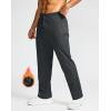 imageG Gradual Mens Fleece Lined Pants with 3 Zipper Pockets Water Resistant Winter Warm Hiking Pants Athletic Sweatpants for MenCharcoal