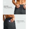 imageG Gradual Mens Fleece Lined Pants with 3 Zipper Pockets Water Resistant Winter Warm Hiking Pants Athletic Sweatpants for MenDark Grey