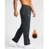imageG Gradual Mens Fleece Lined Pants with 3 Zipper Pockets Water Resistant Winter Warm Hiking Pants Athletic Sweatpants for MenDark Grey