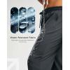 imageG Gradual Mens Fleece Lined Pants with 3 Zipper Pockets Water Resistant Winter Warm Hiking Pants Athletic Sweatpants for MenDark Grey