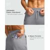 imageG Gradual Mens Fleece Lined Pants with 3 Zipper Pockets Water Resistant Winter Warm Hiking Pants Athletic Sweatpants for MenGrey Heather