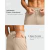 imageG Gradual Mens Fleece Lined Pants with 3 Zipper Pockets Water Resistant Winter Warm Hiking Pants Athletic Sweatpants for MenKhaki