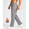 imageG Gradual Mens Fleece Lined Pants with 3 Zipper Pockets Water Resistant Winter Warm Hiking Pants Athletic Sweatpants for MenLight Grey
