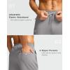 imageG Gradual Mens Fleece Lined Pants with 3 Zipper Pockets Water Resistant Winter Warm Hiking Pants Athletic Sweatpants for MenLight Grey