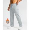 imageG Gradual Mens Fleece Lined Pants with 3 Zipper Pockets Water Resistant Winter Warm Hiking Pants Athletic Sweatpants for MenMedium Grey Heather