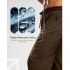 imageG Gradual Mens Fleece Lined Pants with 3 Zipper Pockets Water Resistant Winter Warm Hiking Pants Athletic Sweatpants for MenW Brown