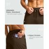 imageG Gradual Mens Fleece Lined Pants with 3 Zipper Pockets Water Resistant Winter Warm Hiking Pants Athletic Sweatpants for MenW Brown