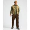 imageG Gradual Mens Fleece Lined Pants with 3 Zipper Pockets Water Resistant Winter Warm Hiking Pants Athletic Sweatpants for MenW Brown