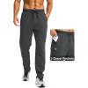 imageG Gradual Mens Fleece Lined Winter Pants with 3 Zipper Pockets Warm Athletic Joggers Workout Running Sweatpants for MenCharcoal