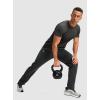 imageG Gradual Mens Fleece Lined Winter Pants with 3 Zipper Pockets Warm Athletic Joggers Workout Running Sweatpants for MenDark Grey