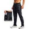 imageG Gradual Mens Fleece Lined Winter Pants with 3 Zipper Pockets Warm Athletic Joggers Workout Running Sweatpants for MenGrey Camo