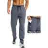 imageG Gradual Mens Fleece Lined Winter Pants with 3 Zipper Pockets Warm Athletic Joggers Workout Running Sweatpants for MenHeather Dusty Blue