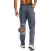 imageG Gradual Mens Fleece Lined Winter Pants with 3 Zipper Pockets Warm Athletic Joggers Workout Running Sweatpants for MenHeather Dusty Blue