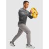 imageG Gradual Mens Fleece Lined Winter Pants with 3 Zipper Pockets Warm Athletic Joggers Workout Running Sweatpants for MenLight Grey