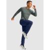 imageG Gradual Mens Fleece Lined Winter Pants with 3 Zipper Pockets Warm Athletic Joggers Workout Running Sweatpants for MenNavy