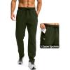 imageG Gradual Mens Fleece Lined Winter Pants with 3 Zipper Pockets Warm Athletic Joggers Workout Running Sweatpants for MenOlive Green