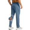 imageG Gradual Mens Fleece Lined Winter Pants with 3 Zipper Pockets Warm Athletic Joggers Workout Running Sweatpants for MenSlate Blue
