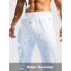imageG Gradual Mens Fleece Lined Winter Pants with 3 Zipper Pockets Warm Athletic Joggers Workout Running Sweatpants for MenWhite