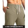 imageG Gradual Mens Golf Joggers Pants with Zipper Pockets Stretch Sweatpants Slim Fit Track Pants Joggers for Men Work RunningBronze Green