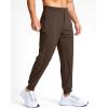 imageG Gradual Mens Golf Joggers Pants with Zipper Pockets Stretch Sweatpants Slim Fit Track Pants Joggers for Men Work RunningBrown