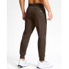 imageG Gradual Mens Golf Joggers Pants with Zipper Pockets Stretch Sweatpants Slim Fit Track Pants Joggers for Men Work RunningBrown