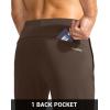imageG Gradual Mens Golf Joggers Pants with Zipper Pockets Stretch Sweatpants Slim Fit Track Pants Joggers for Men Work RunningBrown