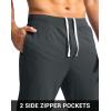 imageG Gradual Mens Golf Joggers Pants with Zipper Pockets Stretch Sweatpants Slim Fit Track Pants Joggers for Men Work RunningDark Gray