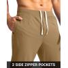 imageG Gradual Mens Golf Joggers Pants with Zipper Pockets Stretch Sweatpants Slim Fit Track Pants Joggers for Men Work RunningDark Khaki