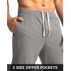 imageG Gradual Mens Golf Joggers Pants with Zipper Pockets Stretch Sweatpants Slim Fit Track Pants Joggers for Men Work RunningGray