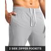 imageG Gradual Mens Golf Joggers Pants with Zipper Pockets Stretch Sweatpants Slim Fit Track Pants Joggers for Men Work RunningGull Gray