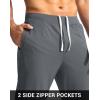 imageG Gradual Mens Golf Joggers Pants with Zipper Pockets Stretch Sweatpants Slim Fit Track Pants Joggers for Men Work RunningInk Grey