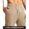 imageG Gradual Mens Golf Joggers Pants with Zipper Pockets Stretch Sweatpants Slim Fit Track Pants Joggers for Men Work RunningKhaki