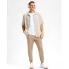 imageG Gradual Mens Golf Joggers Pants with Zipper Pockets Stretch Sweatpants Slim Fit Track Pants Joggers for Men Work RunningKhaki