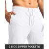 imageG Gradual Mens Golf Joggers Pants with Zipper Pockets Stretch Sweatpants Slim Fit Track Pants Joggers for Men Work RunningWhite