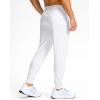 imageG Gradual Mens Golf Joggers Pants with Zipper Pockets Stretch Sweatpants Slim Fit Track Pants Joggers for Men Work RunningWhite